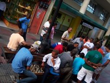 The market place... games 'n all ... its serious business