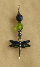 Sodilte and Lime Dragonfly Pendant