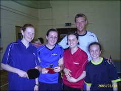 Peter Karlsson with Fiona, Amy, Sarah and Rebecca