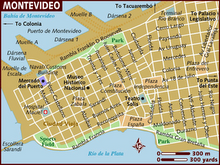 mapa Ciudad vieja Montevideo