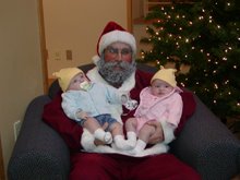 Aidan, Layla, and Santa Claus