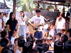 Harvest Students making Glorious kids happy by offering them a song