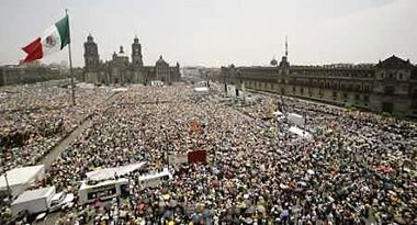 PIC OF THE PROTEST AGAINST THE FRAUD.  JULY 2007