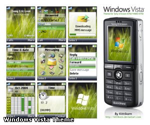 Тема Windows Vista для Sony Ericsson 