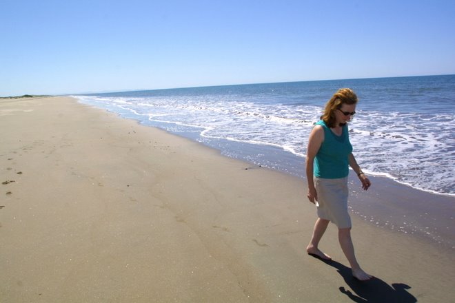 A walk on a Deserted Beach