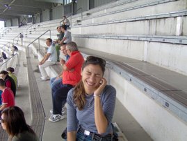 Funny Daph at the stadium