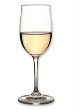 Riesling glass. Design originated in Rheingau [by courtesy Riedel - maker of superior wine glasses]