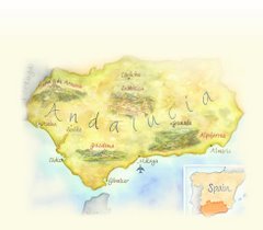mapa de andalucia