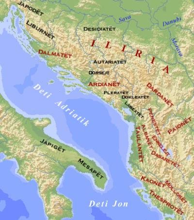 Illyria map - Harta  e Ilirise