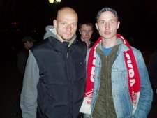 Me and Kowalewski, goalkeeper on Spartak and the Polish national