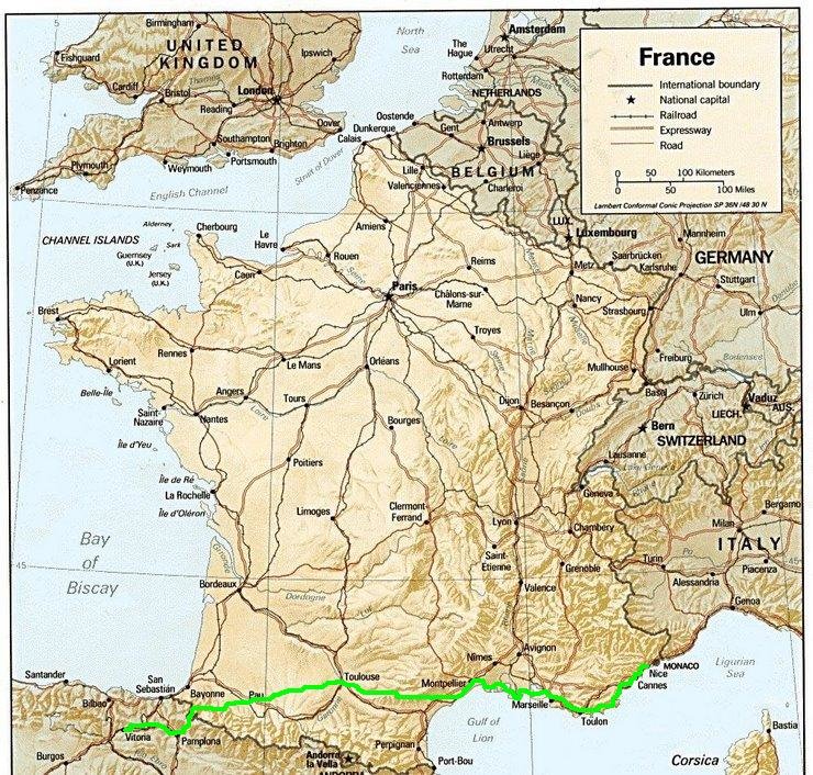 mapa del recorrido