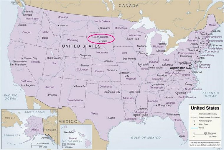 Karte USA