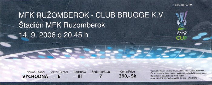 MFK Ruzomberok - Club Brugge (14/09/2006)