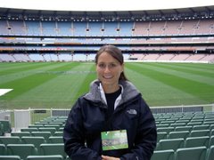 Lins on the tour of the MCG