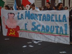 MANIFESTAZIONE PER LA LIBERTA' - LA MORTADELLA E' SCADUTA!