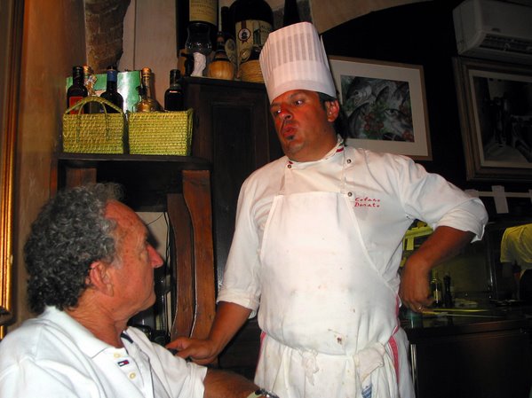 Cec 'talking cooking' with chef in Florence