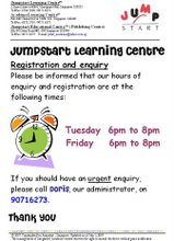 Jumpstart Learning Centre (Registration and enquiry)