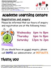Academe Learning Centre (Registration and enquiry)