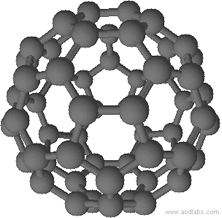 El Fullereno, contiene 60 átomos de carbono.