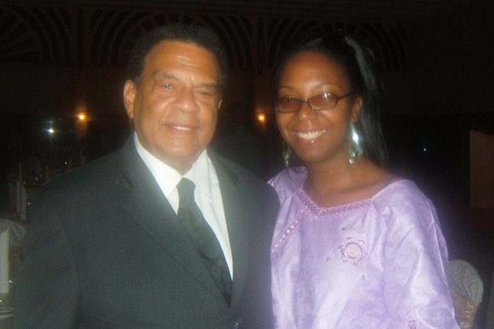 Ambassador Andrew Young and Me in Abuja, Nigeria