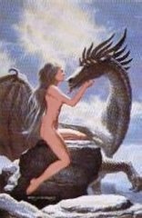 Mujer Desnuda con Dragón