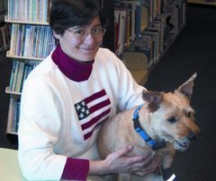 Alice and Mickey, the Library mascot