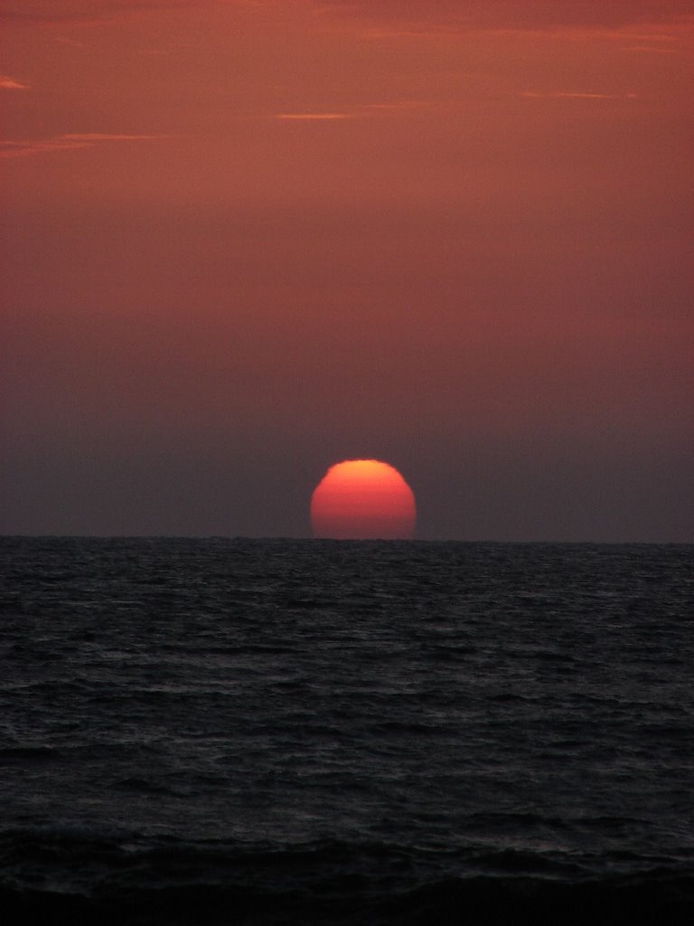puesta de sol en mancora