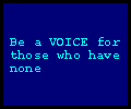 BE A VOICE