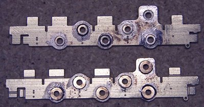 bearings soldered into holes