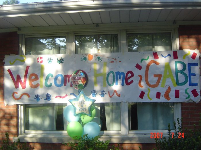 "Welcome Home Gabe"