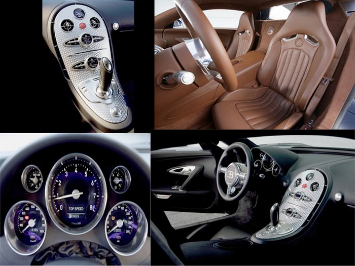 Interiores del Bugatti ...