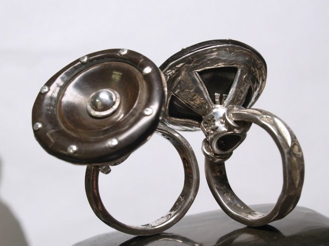 Bass Dishes,Ring's.Bakelite&Silver