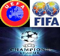 Fifa, Uefa and Champions league logo