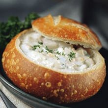 Clam Chowder In Bread Bowl
