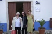 Celeiro da Cultura, Escritora Maria Alberta Meneres eu e a Drª Isabel Calado.