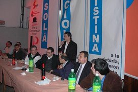 Cena de apoyo a la formula Cristina Fernandez/Julio Cobos.