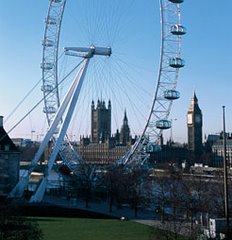The London Eye & The Houses of Parliament