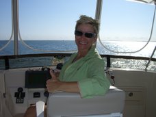 Michele at the helm