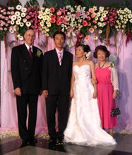 退休京都宣教士和女儿的婚礼 Reimer and Nobuko attended their daughter's wedding