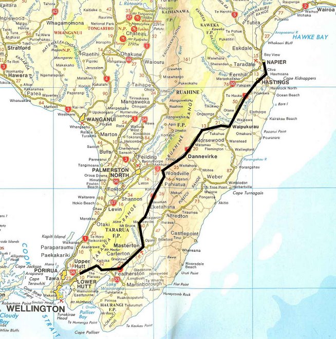 Stage Two - Hutt Valley to Napier - Departing April 30th