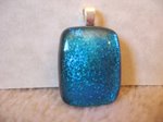 A bit of Teal Dichroic and Glass Pendant