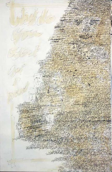"Jerusalem 6", 100cm x 65cm, 2000, mixed media on paper