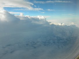 Hurricane Ernesto from the Airplane