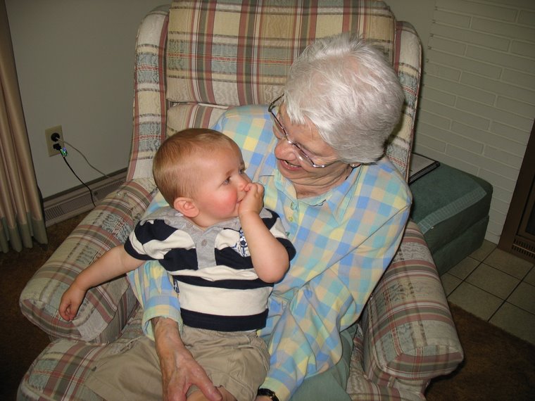 Joshua with Great Grandma