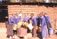 Students Preparing Water for Drinking