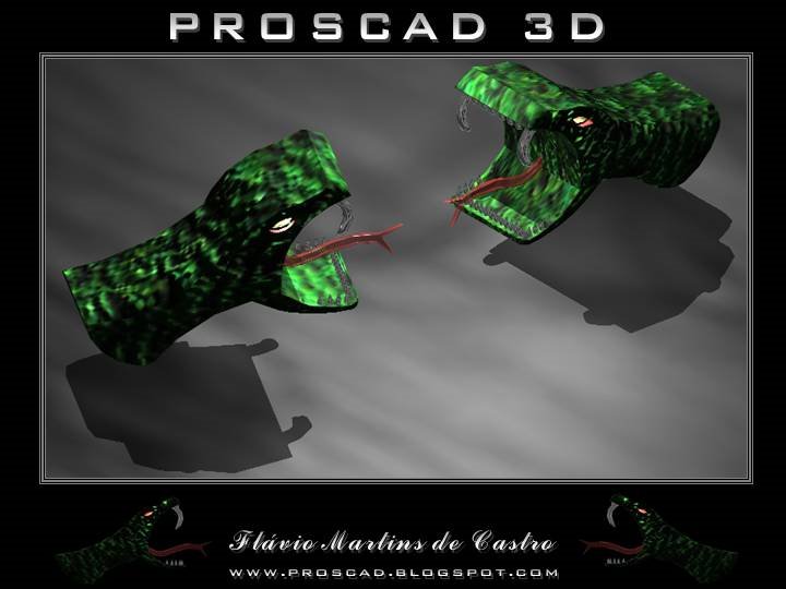 SERPENTE VIBORA CAD 3D