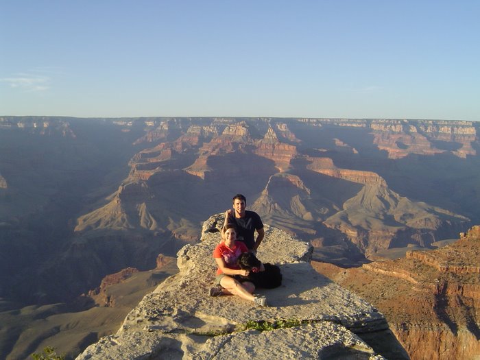 On the edge of the earth at the Grand Canyon