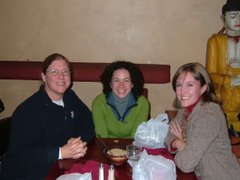 Katy, Kristian, & Lisa at Indian Restaurant