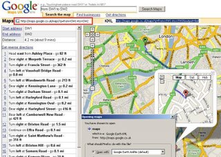 Directions SW1 to SW2 on Google Maps