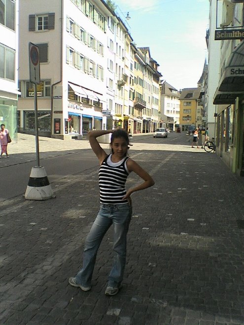 En las calles de Zurich, Suiza